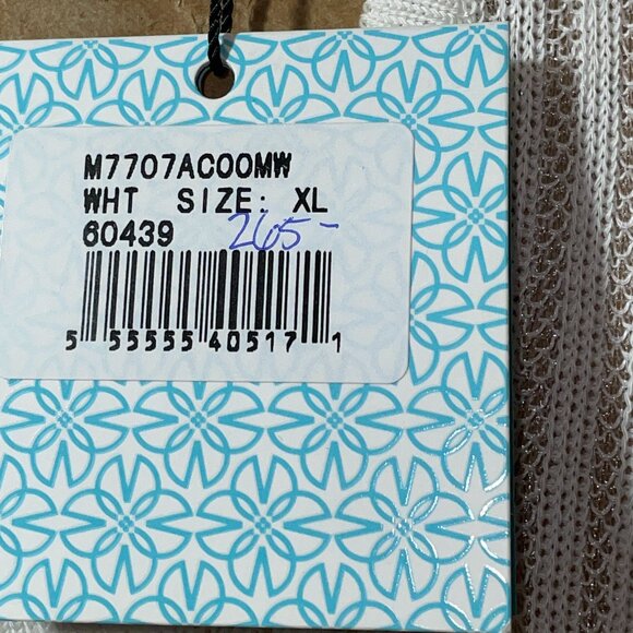 NWT $265 White Heritage Fit Sweater MING WANG XL - Picture 6 of 6